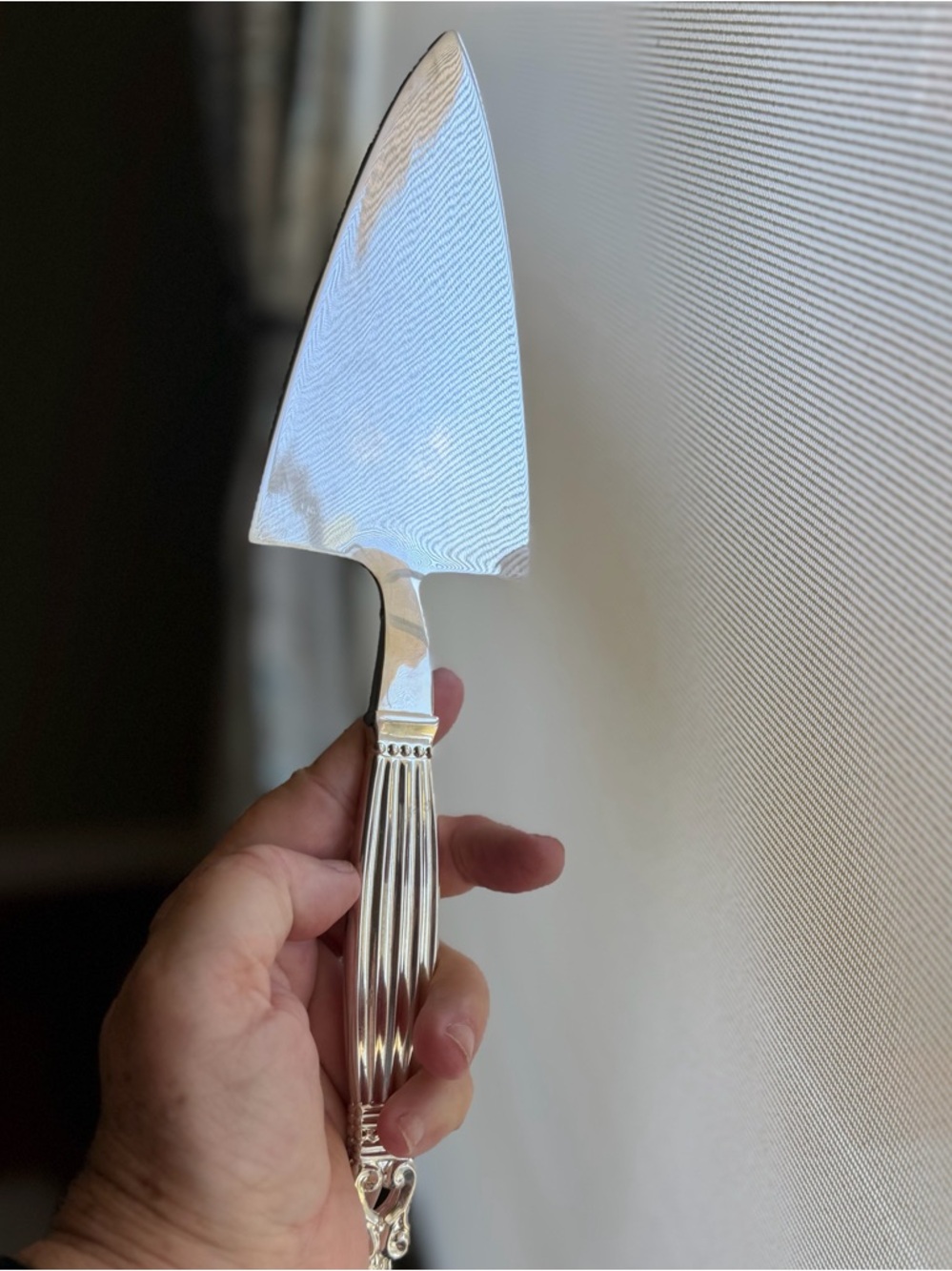 WALLACE Silver Cake Server - Picture 2 of 12